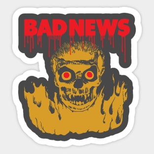 Bad News Skull Sticker